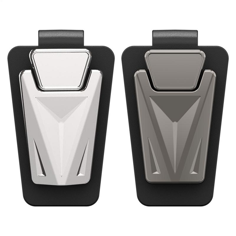 Car Accessories Must Have - サングラスホルダー車用金属バイザークリップホルダーメガネ用高強度衝撃吸収必須のカーアクセサリー男性用