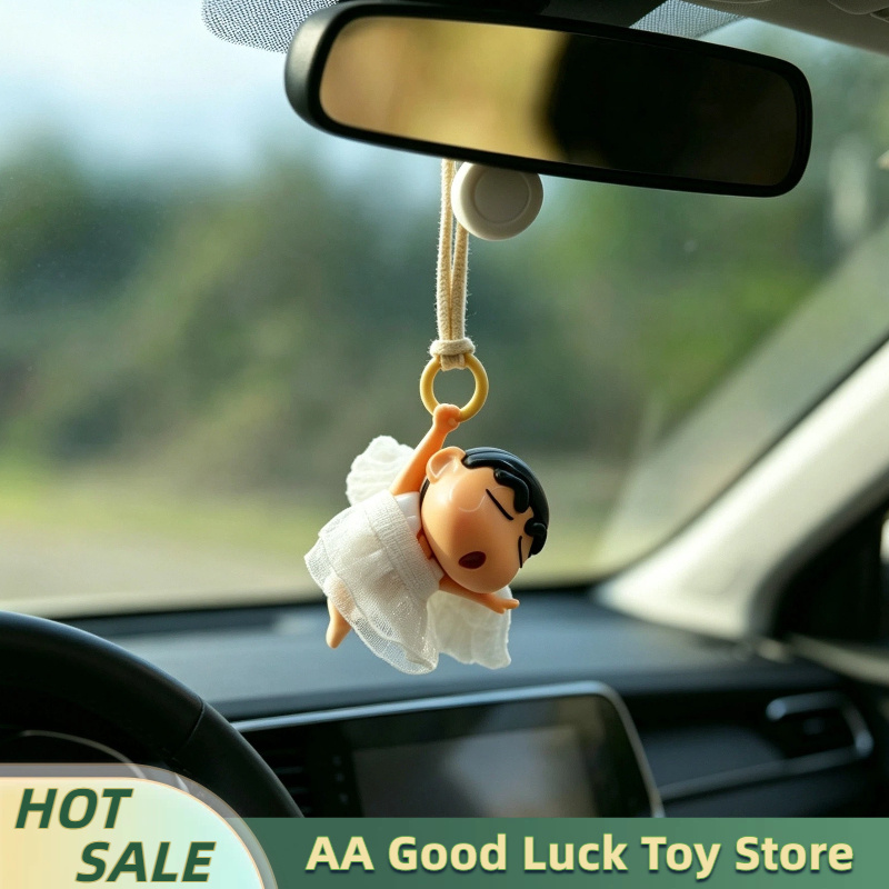 Car Accessories For Interior - クレヨンしんちゃん エンジェルバレエ ミニカーバックミラー吊り下げペンダント クリエイティブな車内装飾 絶妙な多用途オーナメント
