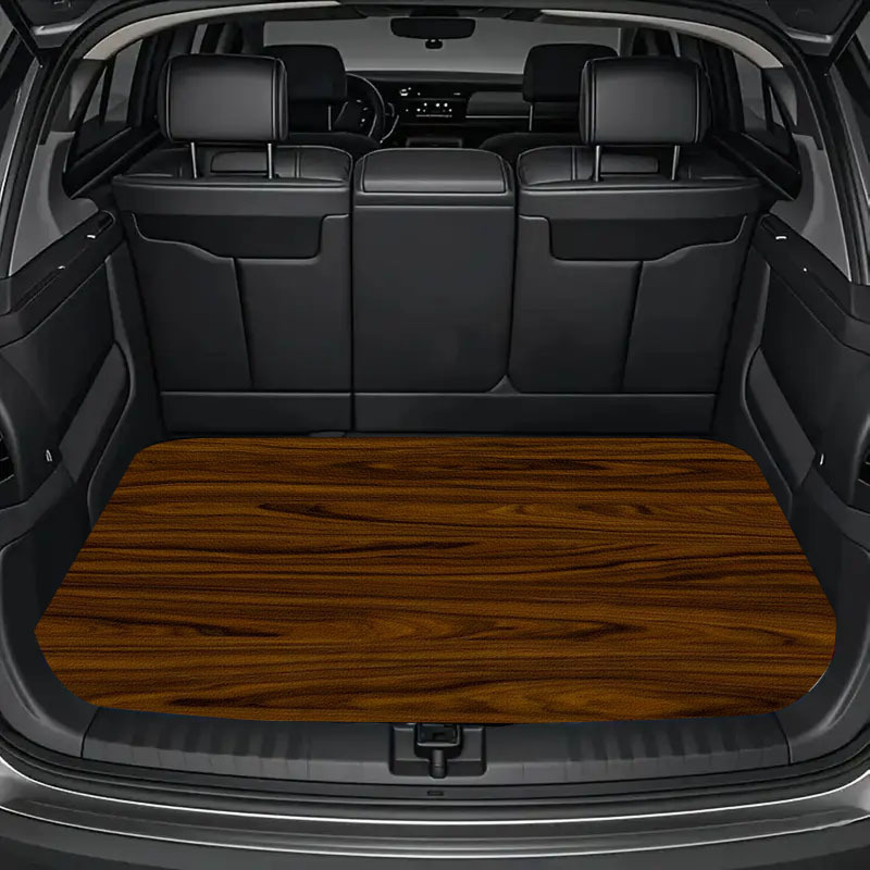 Car Accessories Must Have - 1枚入りプリントデザインカートランクマット、必須の旅行用品、様々な車種にユニバーサルフィット、必須の車内アクセサリー