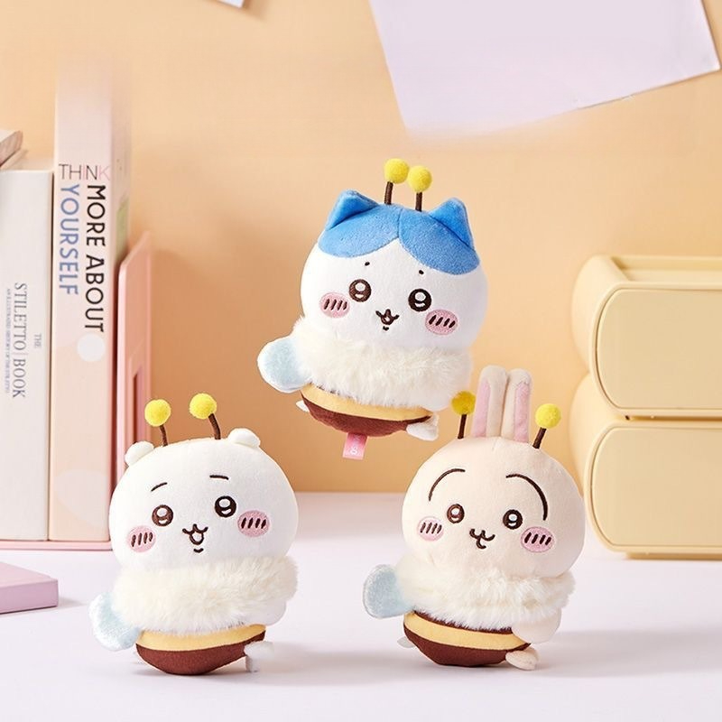 Car Accessories For Interior - 蜂シリーズ漫画かわいいハチワレうさぎ人形ソフトかわいいぬいぐるみ装飾品車内装飾小さな装飾品