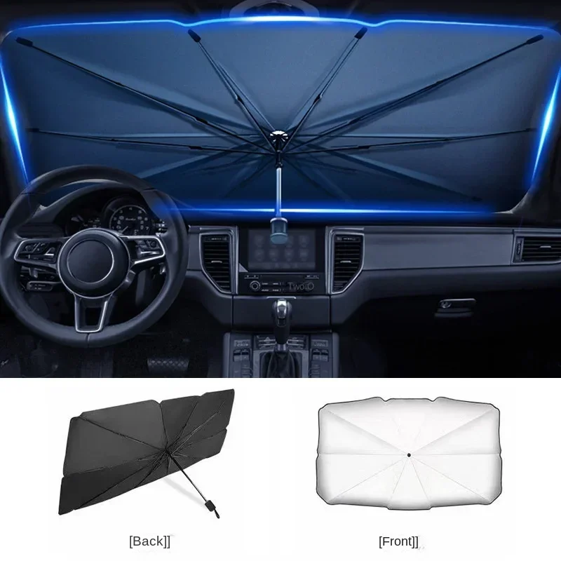 車のサンシェードプロテクターパラソル車のフロントウィンドウサ - Car Accessories For Interior のレビューと価格