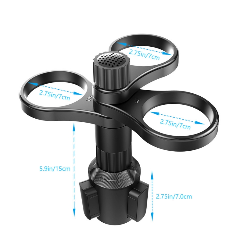 360 °   回転可能な3-in-1カーカップホルダー、頑 - Car Accessories Must Have のレビューと価格