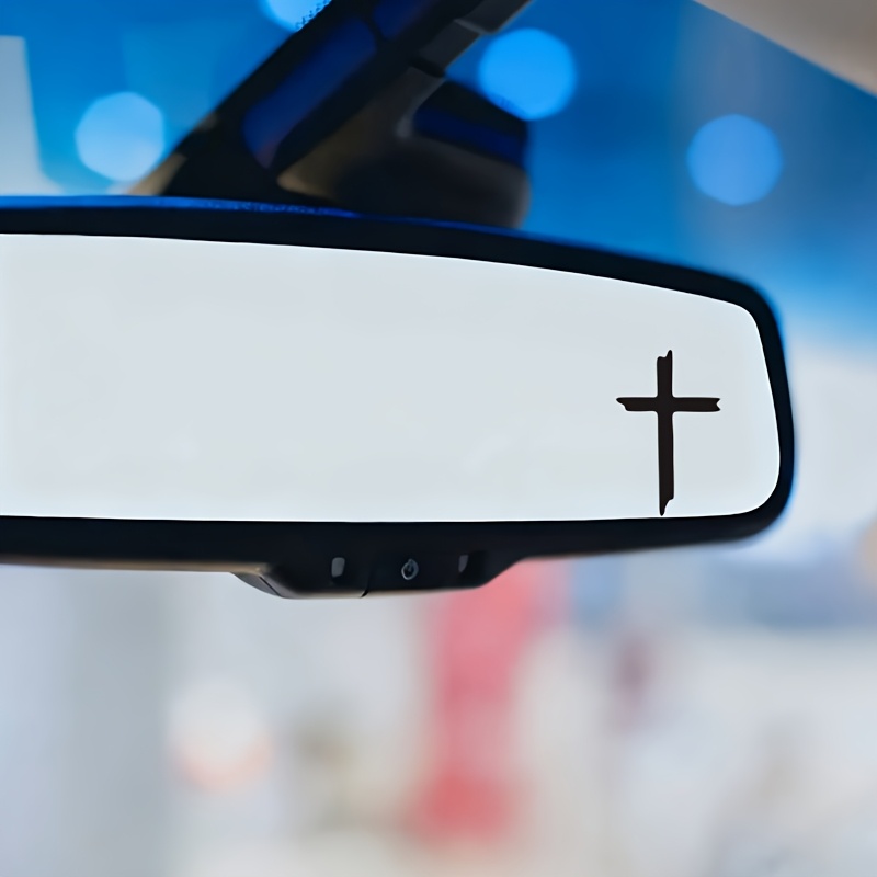 丈夫なミニクリスチャンクロスステッカー、車のバックミラーや自 - Car Accessories Outside のレビューと価格