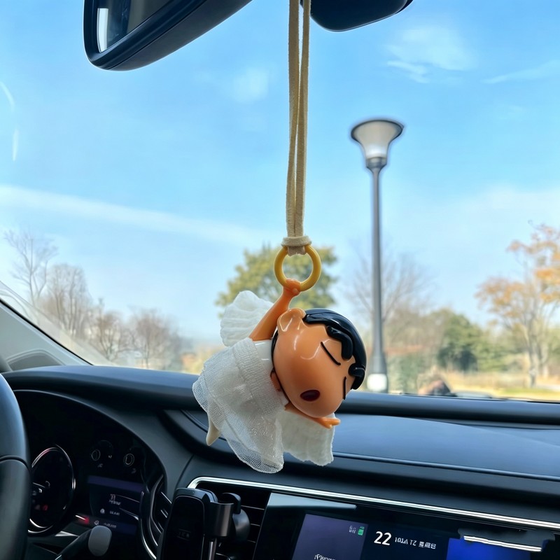 クレヨンしんちゃん エンジェルバレエ ミニカーバックミラー吊 - Car Accessories For Interior のレビューと価格