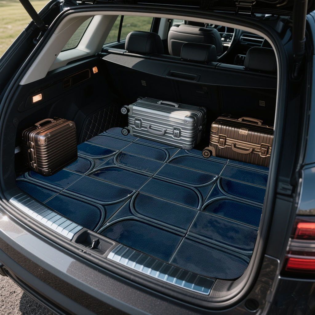 1枚入りプリントデザインカートランクマット、必須の旅行用品、 - Car Accessories Must Have のレビューと価格