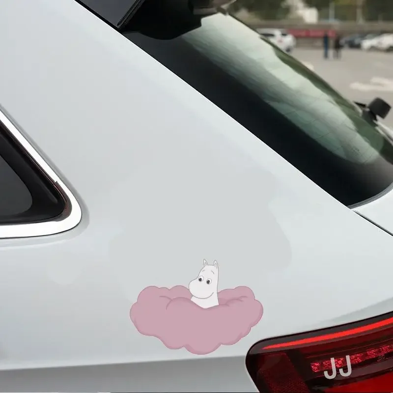 M-ムーミンのかわいいカートゥーン柄の防水カーステッカー。車 - Car Accessories Outside のレビューと価格