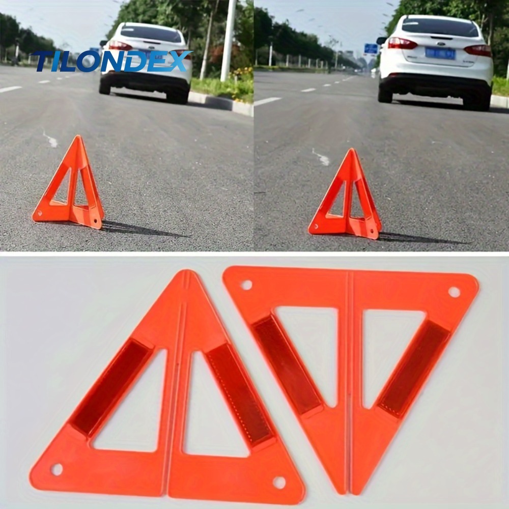 TILONDEX 2個入り 高耐久性 高視認性 反射警告三角 - Car Accessories Outside のレビューと価格