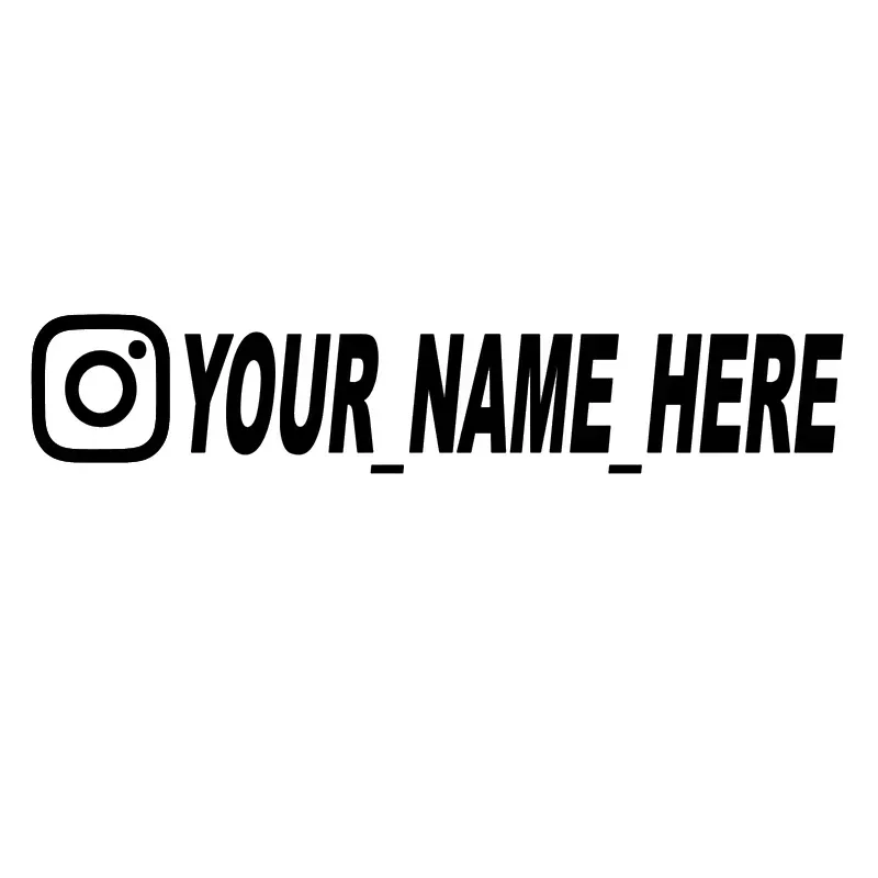 ユーザー名カスタムパーソナライズされた Instagram  - Car Accessories Outside のレビューと価格