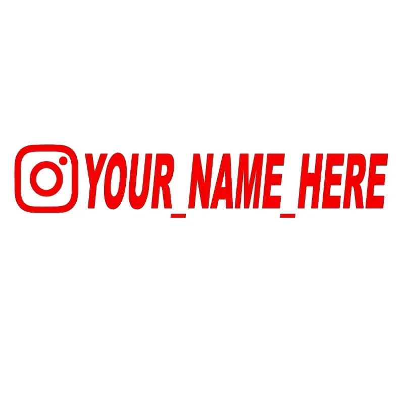 ユーザー名カスタムパーソナライズされた Instagram  - Car Accessories Outside のレビューと価格