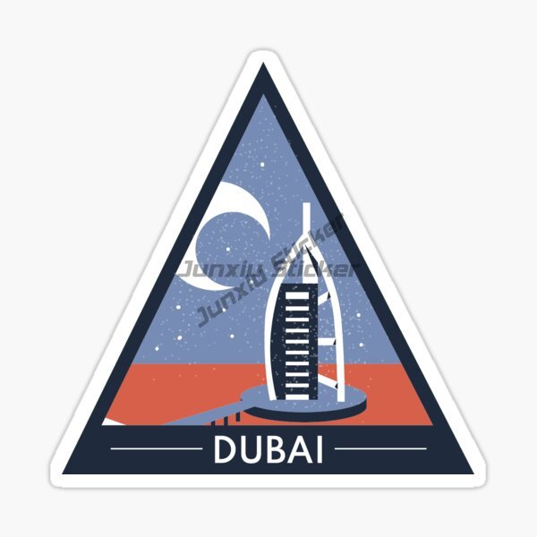 ドバイ UAE UAE 風光明媚なラクダ車ステッカー ドバイ - Car Accessories In Dubai のレビューと価格