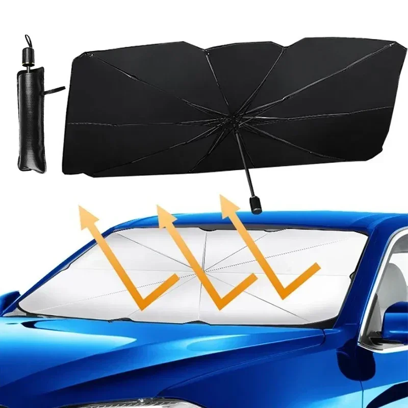 1個入り 車用サンシェード傘 サンシェードプロテクター フロ - Car Accessories For Interior のレビューと価格