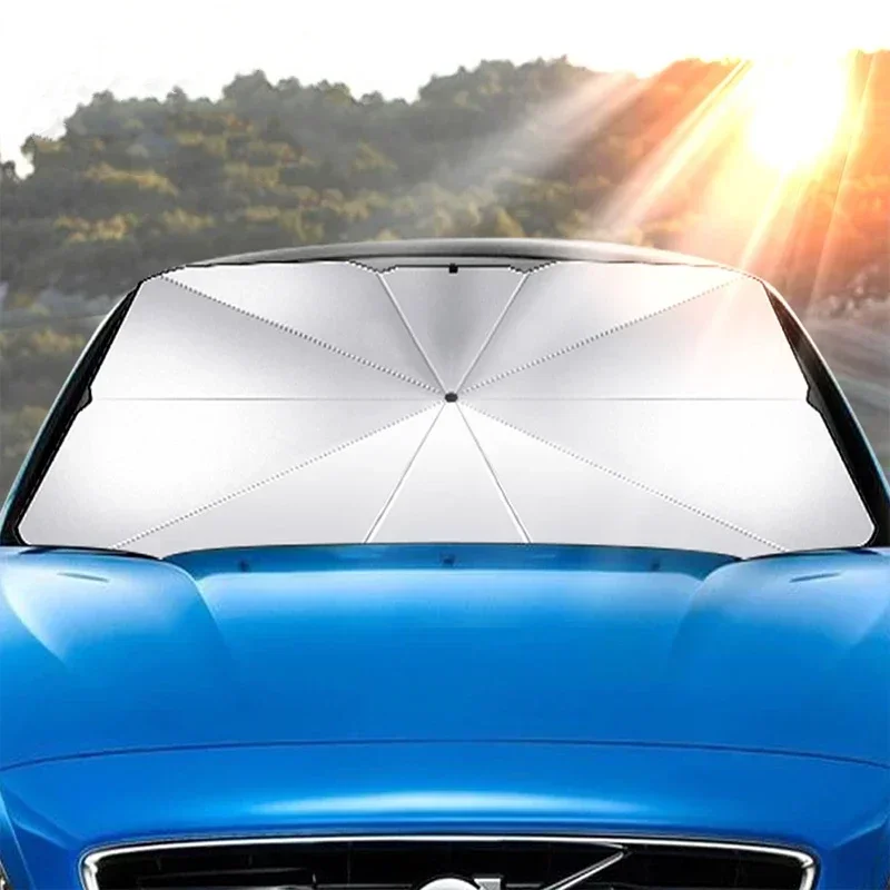 車のサンシェードプロテクターパラソル車のフロントウィンドウサ - Car Accessories For Interior のレビューと価格