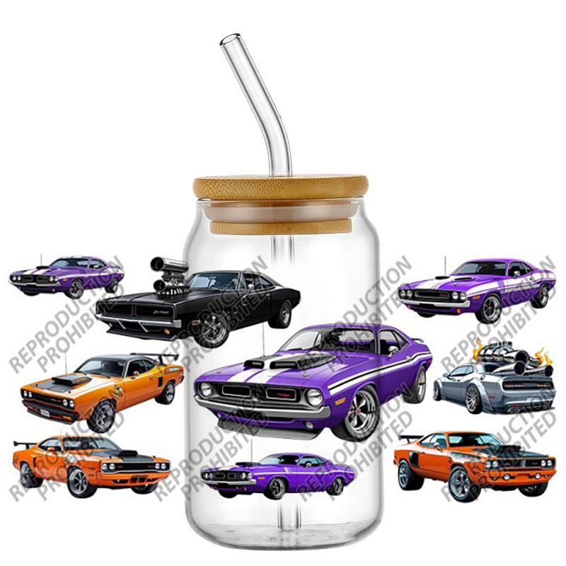 人気のスポーツカーシリーズ 16オンス UV DTF 3D転 - Car Accessories Outside のレビューと価格