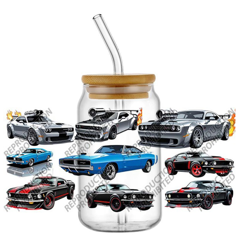 人気のスポーツカーシリーズ 16オンス UV DTF 3D転 - Car Accessories Outside のレビューと価格