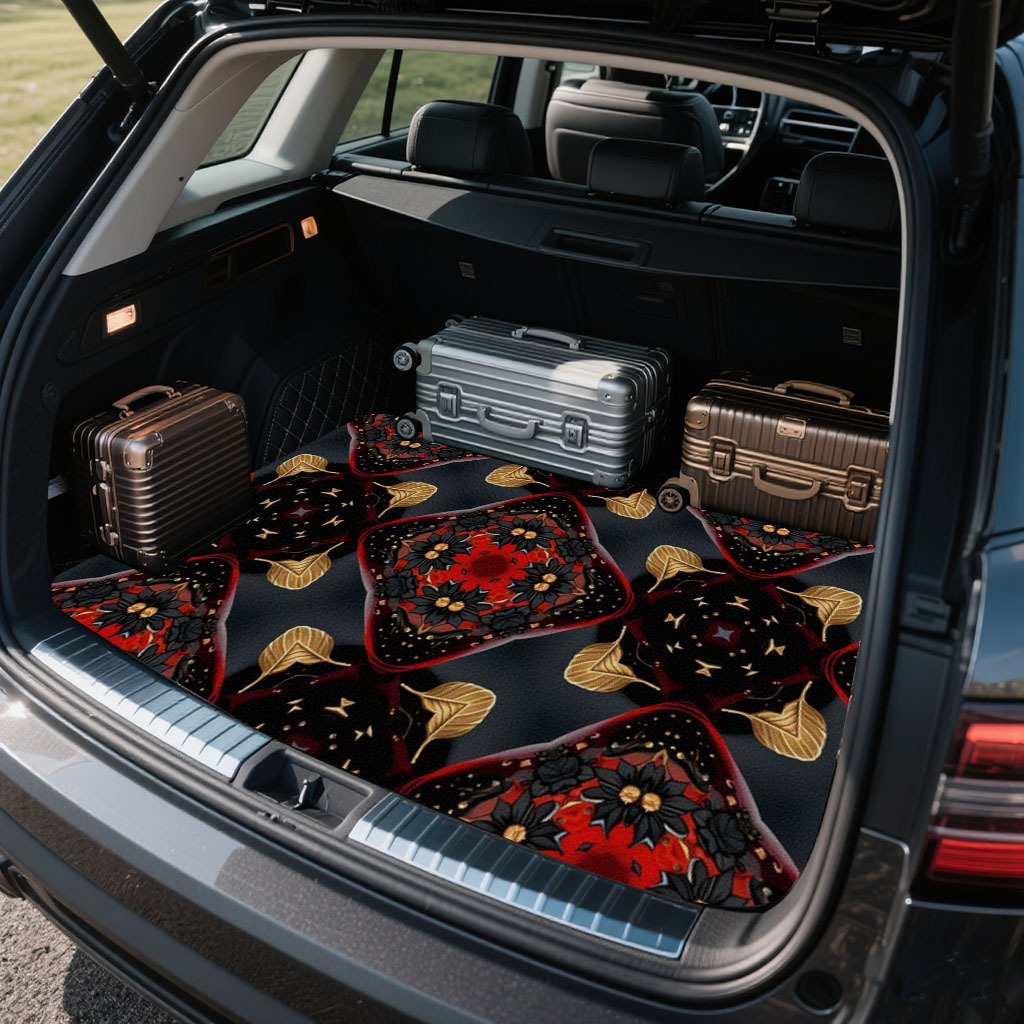 1枚入りプリントデザインカートランクマット、必須旅行用品、様 - Car Accessories Must Have のレビューと価格